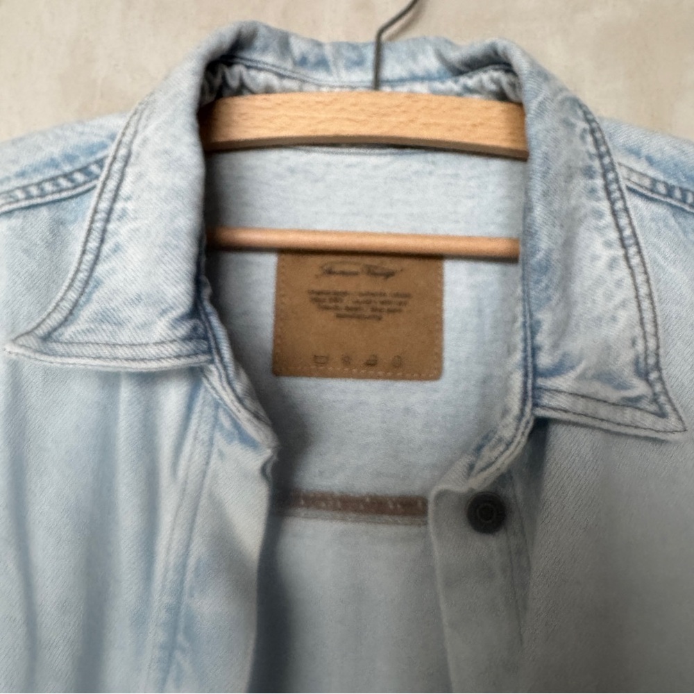 American Vintage Light Blue Denim Shirt - Picture 2 of 4